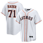Kooe H.Astros #71 Josh Hader Player White Home Game Stitched Jerseys