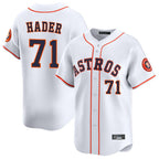 Kooe H.Astros #71 Josh Hader Player White Home Limited Stitched Jerseys