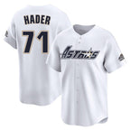 Kooe H.Astros #71 Josh Hader Player White Throwback Cooperstown Collection Limited Stitched Jerseys