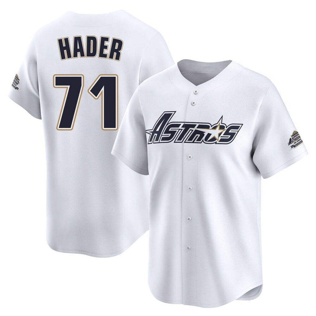 Kooe H.Astros #71 Josh Hader Player White Throwback Cooperstown Collection Limited Stitched Jerseys