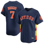 Kooe H.Astros #7 Craig Biggio Player Navy Home Limited Stitched Jerseys