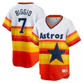 Kooe H.Astros #7 Craig Biggio Player Rainbow Cooperstown Collection T-shirt Stitched Jerseys