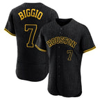 Kooe H.Astros #7 Craig Biggio Player Snake Skin City Limited Elite Home Stitched Jerseys