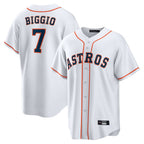 Kooe H.Astros #7 Craig Biggio Player White Home Game Stitched Jerseys