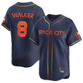 Kooe H.Astros #8 Christian Walker Player Navy City Connect Home Limited Stitched Jerseys