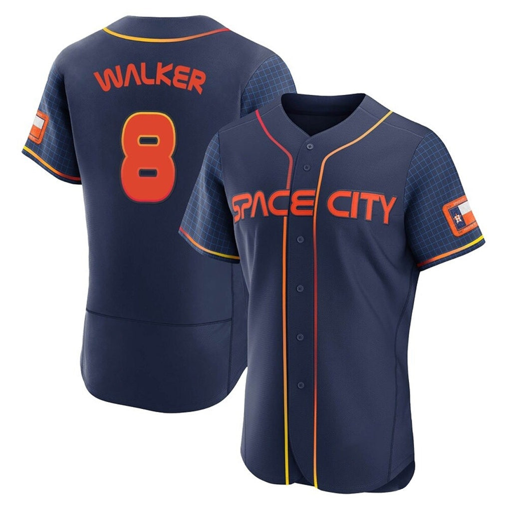 Kooe H.Astros #8 Christian Walker Player Navy City Connect Limited Elite Home Stitched Jerseys