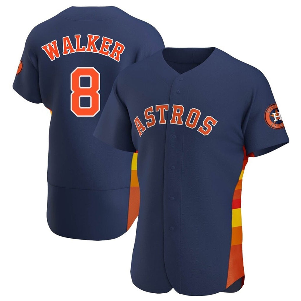 Kooe H.Astros #8 Christian Walker Player Navy Home Limited Elite Stitched Jerseys
