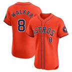 Kooe H.Astros #8 Christian Walker Player Orange Home Limited Elite Stitched Jerseys