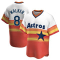 Kooe H.Astros #8 Christian Walker Player Rainbow Cooperstown Collection T-shirt Stitched Jerseys