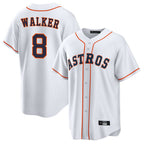 Kooe H.Astros #8 Christian Walker Player White Home Game Stitched Jerseys