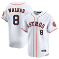 Kooe H.Astros #8 Christian Walker Player White Home Limited Stitched Jerseys
