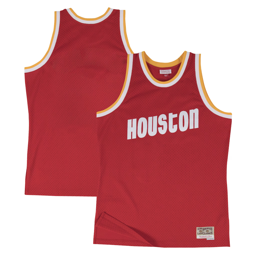 Kooe H.Rockets Mitchell & Ness Red 1996-97 Hardwood Classics Swingman Stitched Jerseys