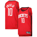 Kooe H.Rockets #10 Jabari Smith Jr. Red Swingman Stitched Jerseys-Icon Edition