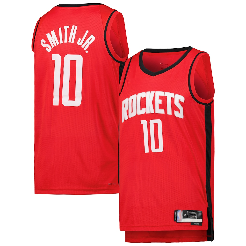 Kooe H.Rockets #10 Jabari Smith Jr. Red Swingman Stitched Jerseys-Icon Edition