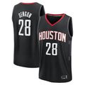Kooe H.Rockets #28 Alperen Sengun Black Fast Break Replica Player Stitched Jerseys-Statement Edition