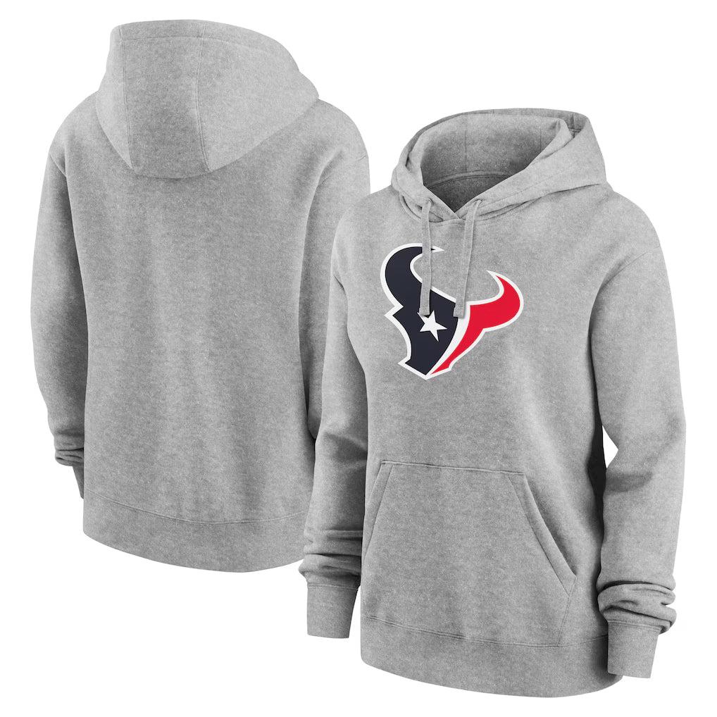 Kooe H.Texans Gray Salute to Service Hoodies Limited Game Blank Player Stitched Jerseys