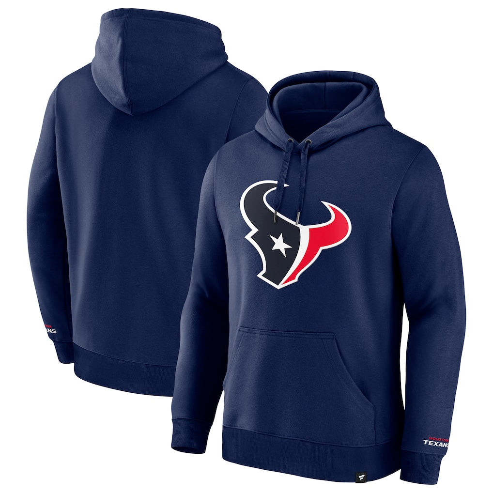 Kooe H.Texans Navy Sideline Standard Issue Initial Home Dri-FIT Hoodie Blank Player Stitched Jerseys
