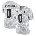 Kooe H.Texans #0 Azeez Al-Shaair Player Arctic Camo Salute To Service Limited Game Stitched Jerseys
