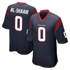 Kooe H.Texans #0 Azeez Al-Shaair Player Navy Home Game Stitched Jerseys