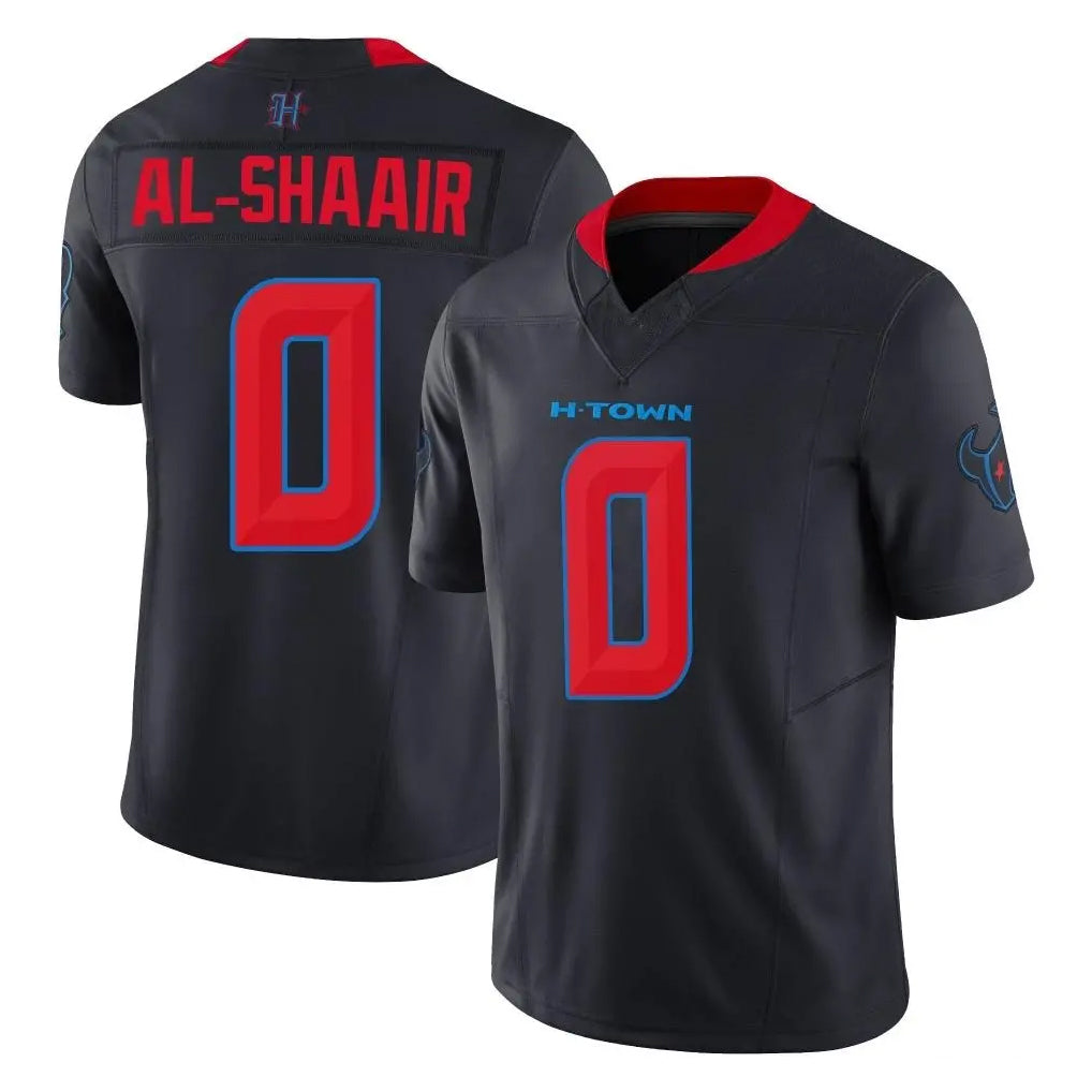 Kooe H.Texans #0 Azeez Al-Shaair Player Navy Limited 2nd Alternate Vapor F.U.S.E. Home Game Stitched Jerseys