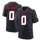 Kooe H.Texans #0 Azeez Al-Shaair Player Navy Team Home Game Stitched Jerseys