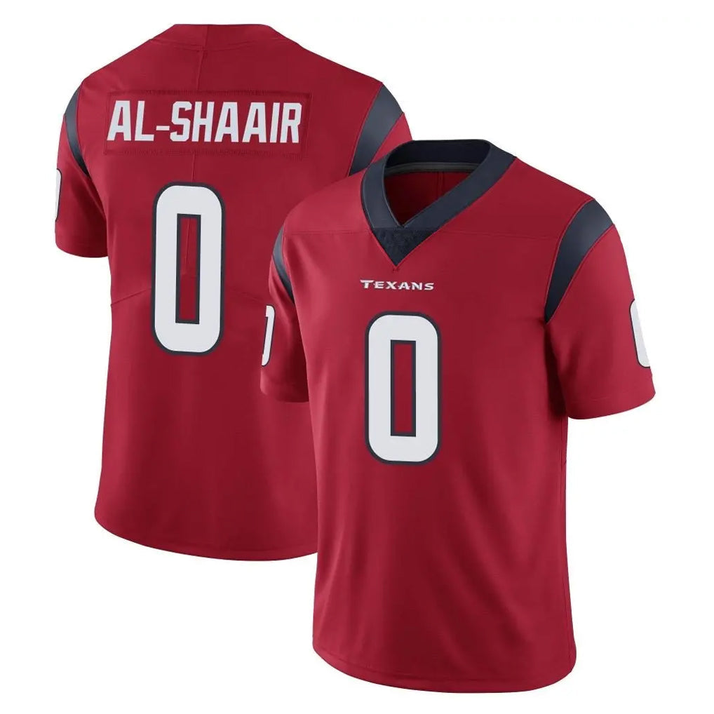 Kooe H.Texans #0 Azeez Al-Shaair Player Red Limited Vapor Untouchable Home Game Stitched Jerseys