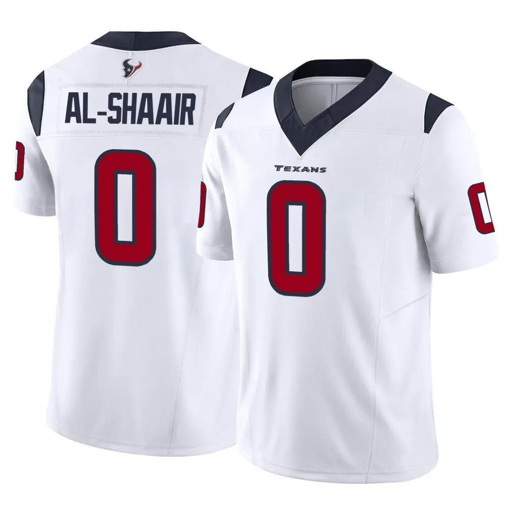 Kooe H.Texans #0 Azeez Al-Shaair Player White Limited Vapor F.U.S.E. Home Game Stitched Jerseys