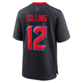 Kooe H.Texans #12 Nico Collins Navy 2nd Alternate Game Stitched Jerseys
