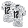 Kooe H.Texans #12 Nico Collins Player Arctic Camo Salute To Service Limited Game Stitched Jerseys