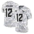 Kooe H.Texans #12 Nico Collins Player Arctic Camo Salute To Service Limited Game Stitched Jerseys