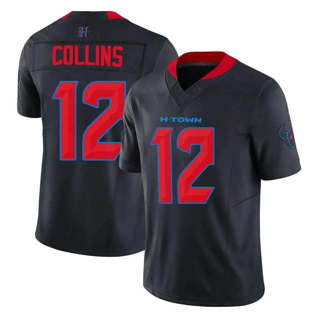 Kooe H.Texans #12 Nico Collins Player Navy Limited 2nd Alternate Vapor F.U.S.E. Home Game Stitched Jerseys
