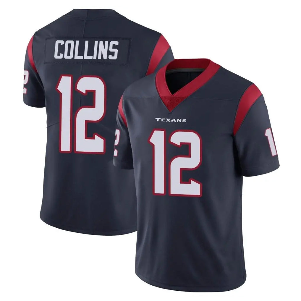 Kooe H.Texans #12 Nico Collins Player Navy Limited Vapor Untouchable Home Game Stitched Jerseys