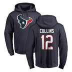Kooe H.Texans #12 Nico Collins Player Navy Pro Line Pullover Hoodie Limited Game Stitched Jerseys