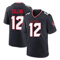 Kooe H.Texans #12 Nico Collins Player Navy Team Home Game Stitched Jerseys