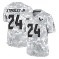 Kooe H.Texans #24 Derek Stingley Jr. Player Arctic Camo Salute To Service Limited Game Stitched Jerseys