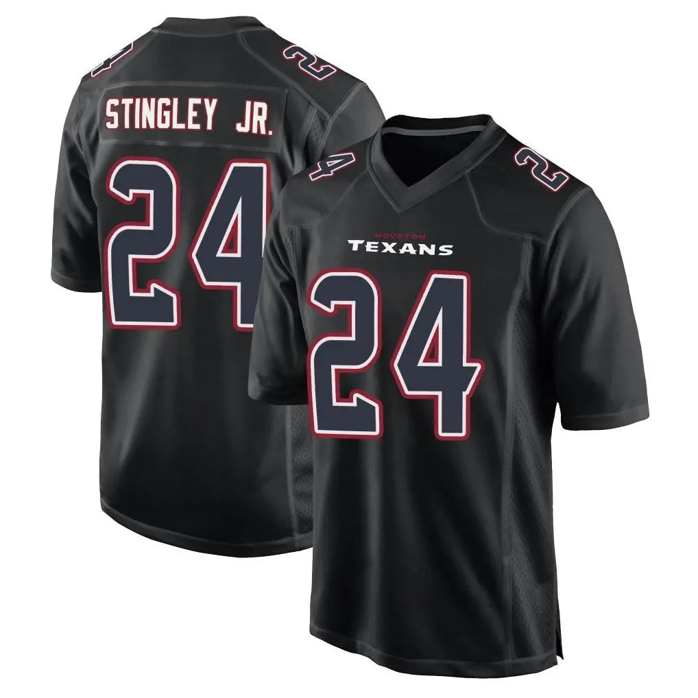 Kooe H.Texans #24 Derek Stingley Jr. Player Black Fashion Home Game Stitched Jerseys