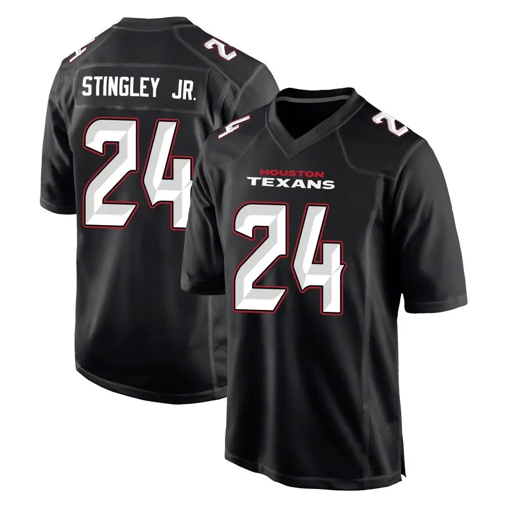 Kooe H.Texans #24 Derek Stingley Jr. Player Carbon Black Fashion Home Game Stitched Jerseys