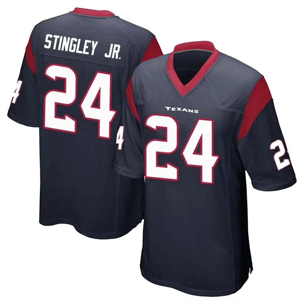 Kooe H.Texans #24 Derek Stingley Jr. Player Navy Home Game Stitched Jerseys