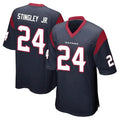 Kooe H.Texans #24 Derek Stingley Jr. Player Navy Home Game Stitched Jerseys