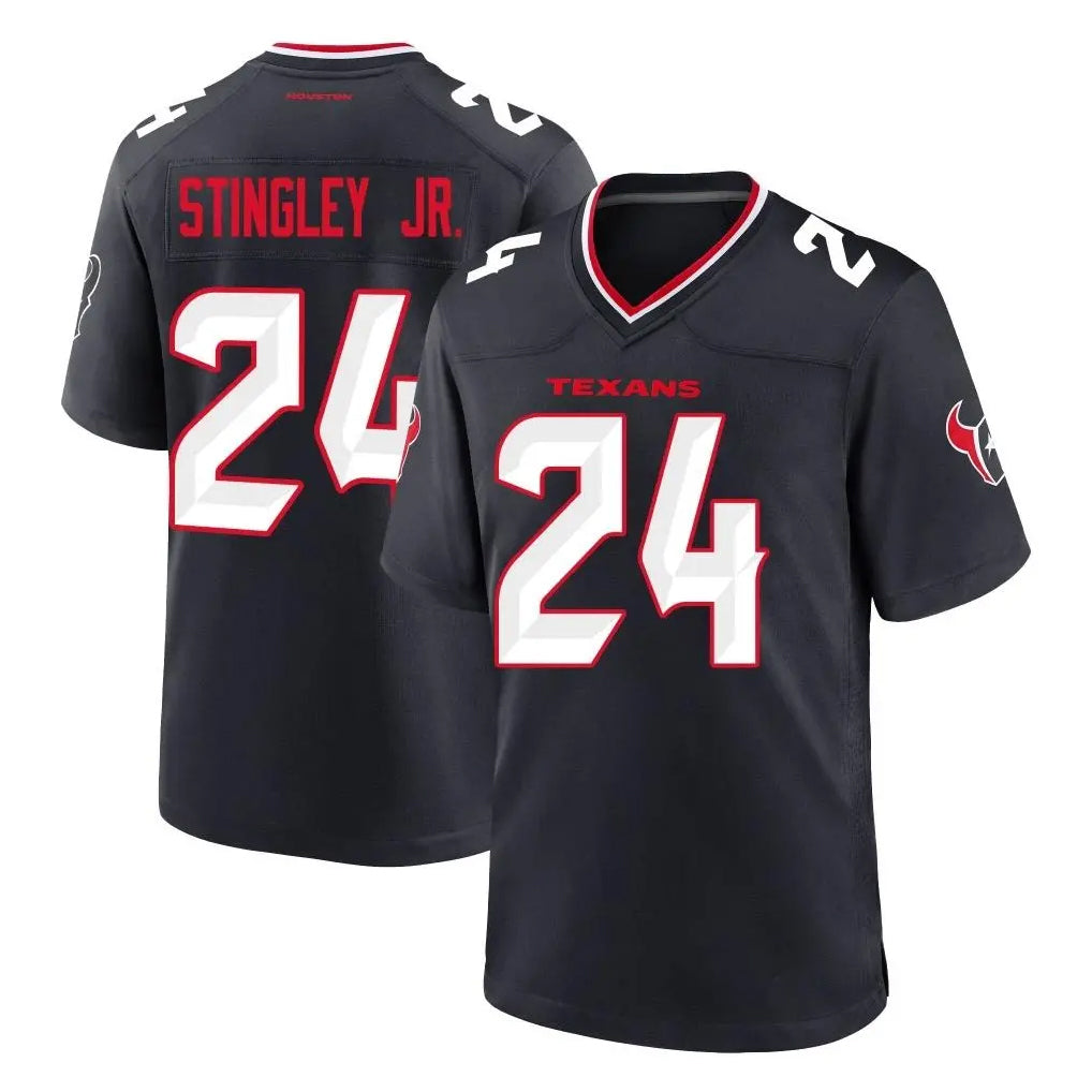 Kooe H.Texans #24 Derek Stingley Jr. Player Navy Team Home Game Stitched Jerseys