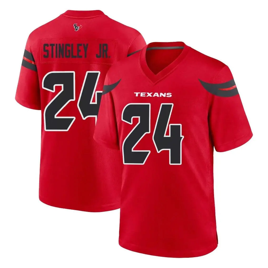 Kooe H.Texans #24 Derek Stingley Jr. Player Red Alternate Home Game Stitched Jerseys