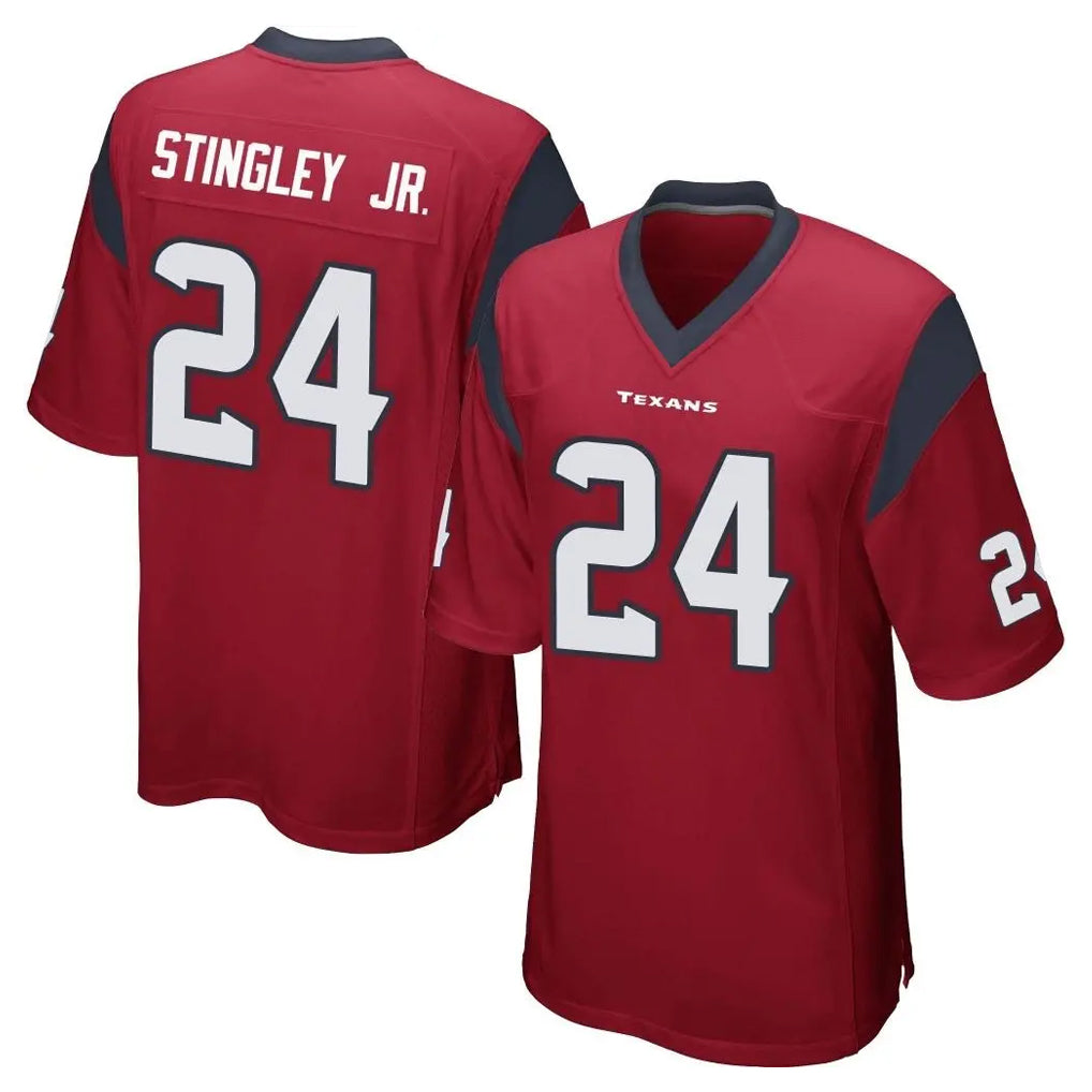 Kooe H.Texans #24 Derek Stingley Jr. Player Red Home Game Stitched Jerseys