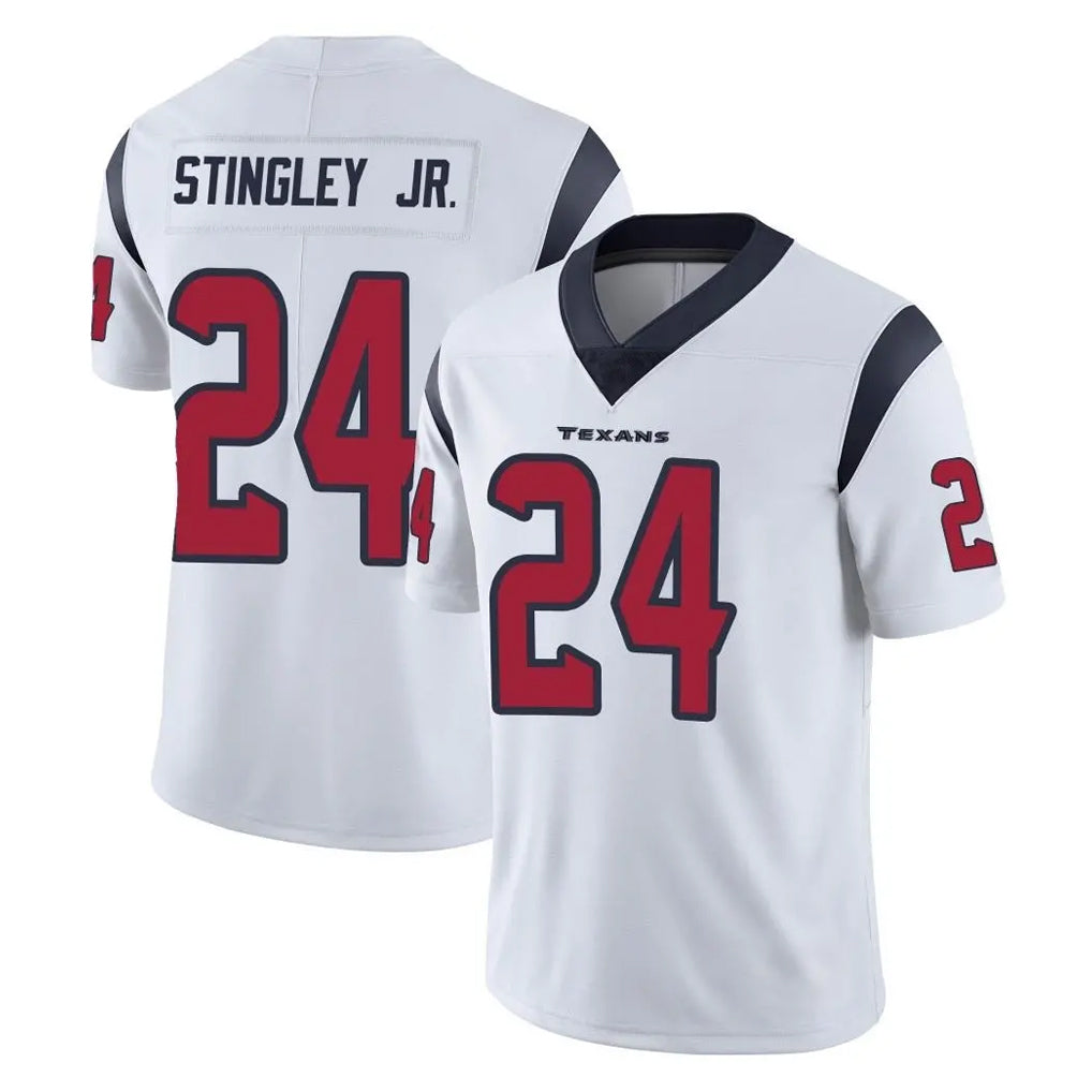 Kooe H.Texans #24 Derek Stingley Jr. Player White Limited Vapor Untouchable Home Game Stitched Jerseys