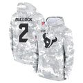 Kooe H.Texans #2 Calen Bullock Player Arctic Camo Salute to Service Hoodies Limited Game Stitched Jerseys