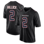 Kooe H.Texans #2 Calen Bullock Player Black Fashion Home Game Stitched Jerseys
