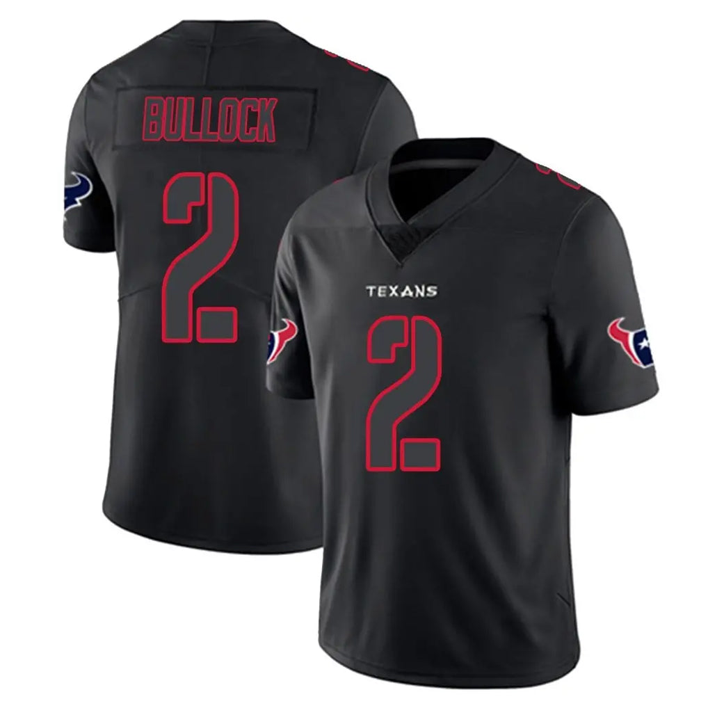 Kooe H.Texans #2 Calen Bullock Player Black Impact Limited Game Stitched Jerseys