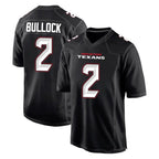 Kooe H.Texans #2 Calen Bullock Player Carbon Black Fashion Home Game Stitched Jerseys