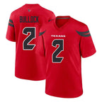 Kooe H.Texans #2 Calen Bullock Player Red Alternate Home Game Stitched Jerseys