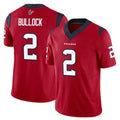 Kooe H.Texans #2 Calen Bullock Player Red Limited Vapor F.U.S.E. Home Game Stitched Jerseys