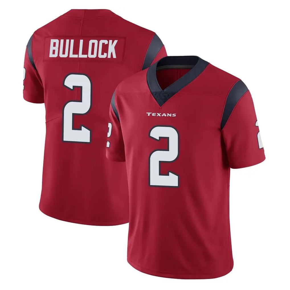 Kooe H.Texans #2 Calen Bullock Player Red Limited Vapor Untouchable Home Game Stitched Jerseys